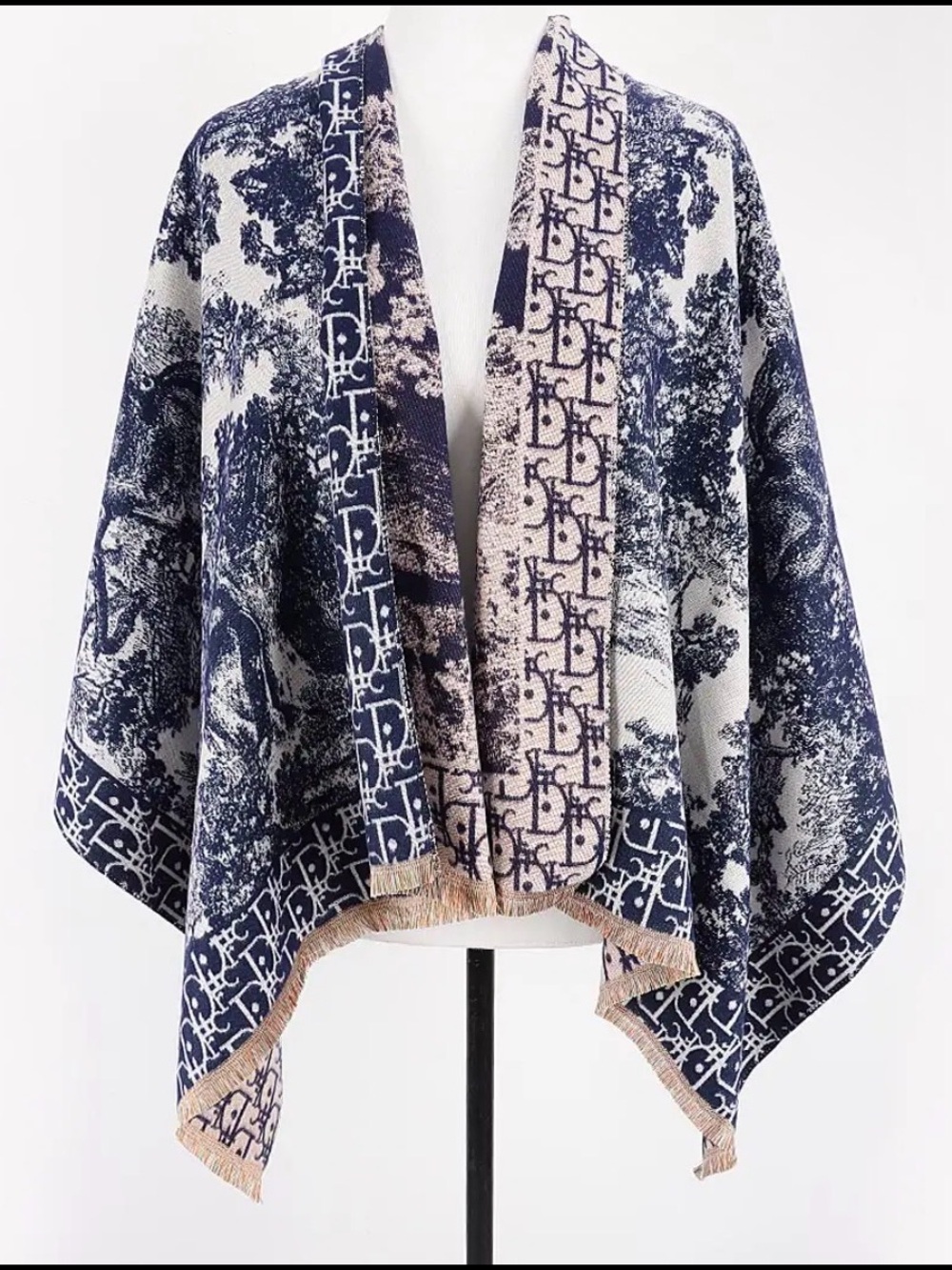 Fashion Scarf Wrap - Pink and Beige Patterned Styles - Picture 9 of 16